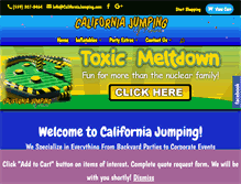 Tablet Screenshot of californiajumping.com